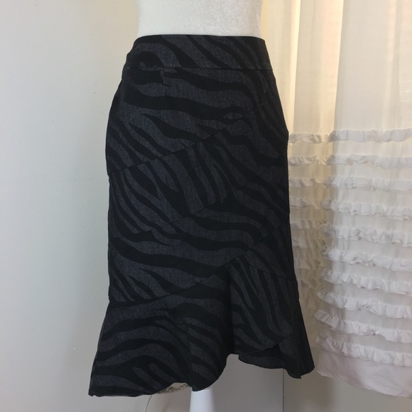 Sandro Dresses & Skirts - Black & Grey Zebra Pencil Skirt